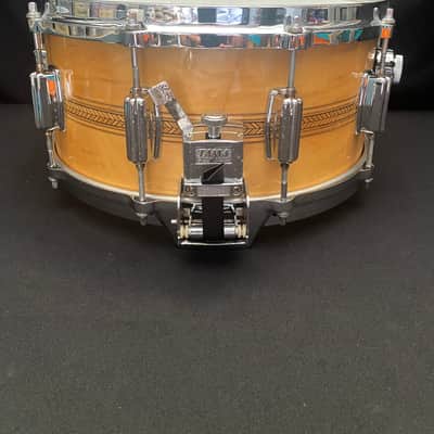 Tama Superstar Mastercraft AW-456 Birch Artwood Snare Drum 14" × 6.5" 1980's - Super Maple Engraved image 6