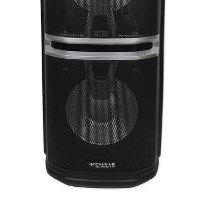 Rockville Go Party X10 Dual 10" Rechargeable Karaoke Machine System + (3) Mics image 2