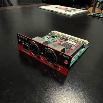 Allen & Heath M-DANTE-A 64x64 Dante Audio Networking Card 2020s - Black / Red image 1