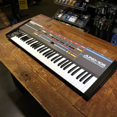 Roland Juno-106 61-Key Programmable Polyphonic Synthesizer 1984 - 1985 - Black