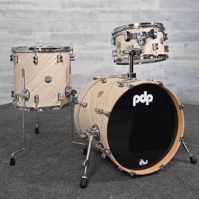 Used PDP Concept Maple 3pc Bop Drum Set Twisted Ivory - Good image 1