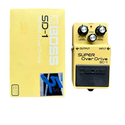 Boss SD-1 Super OverDrive (Black Label) 1988 - 1997 - Yellow image 1