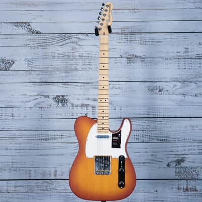 Fender Limited Edition American Performer Timber Telecaster Electric Guitar | Honey Burst Spruce image 3