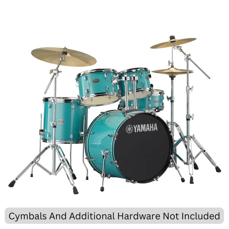 Yamaha Rydeen 5-Piece Shell Pack - 20 inch Bass Drum (Turquoise Glitter) image 1