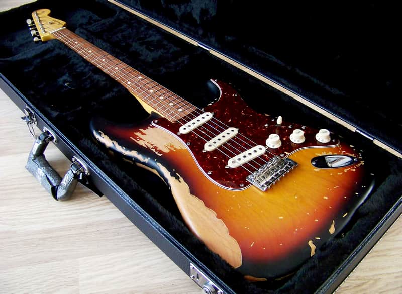 TPP John Mayer 62' Sunburst Fender USA 60's Stratocaster Tribute - Relic 'Big Dippers'