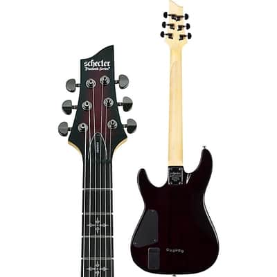Schecter Guitar Research Demon-6 Electric Guitar Crimson - Red Burst image 4