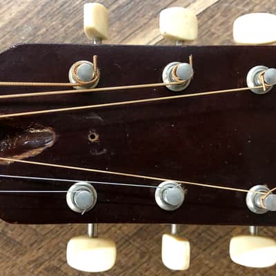 1970 Yamaha FG-140 Red Label Natural Gloss Finish Dreadnought Acoustic Guitar with Hardshell Case image 11