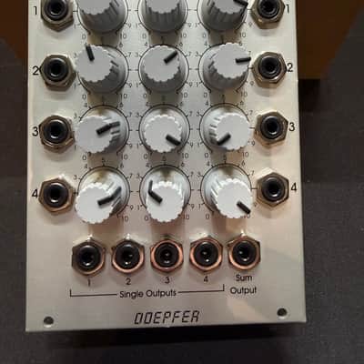Doepfer A-135-1 QVCA / VCMIX Quad Linear VCA and Voltage Controlled Mixer 2010s - Silver image 2