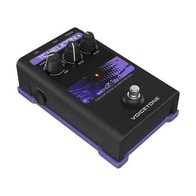 TC Helicon Helicon VoiceTone X1 Single-Button Stompbox for Dramatic Megaphone and Distortion Vocal Effects image 1