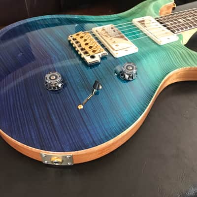 Paul Reed Smith 2015 PRS Custom 24 MSL Limited Wood Library, Blue Fade, Artist Top, Korina neck, Gre image 9