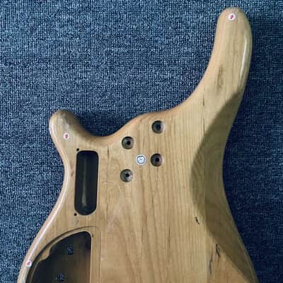 Solid Alder Wood 4 String Bass Body image 5