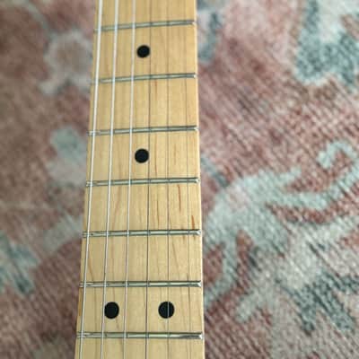 Fender Stratocaster 1995 Squier Series Maple Neck Made in Mexico MIM Black Gig Bag image 14