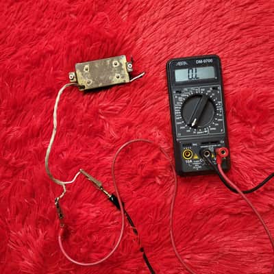 DiMarzio DP100 Super Distortion 1977 - Double Black - 2 Conductor - Brass Baseplate - Not Functioning Both Coils Open image 8