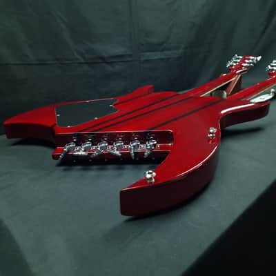 B.C. Rich Bich Legacy Double Neck 2009 Trans Red Made in Korea Rockfield Mafia pickups + OHSC image 22