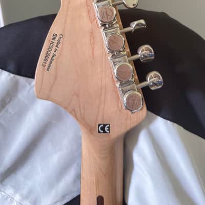 Custom painted Affinity Squier George Harrison Rocky Stratocaster image 3