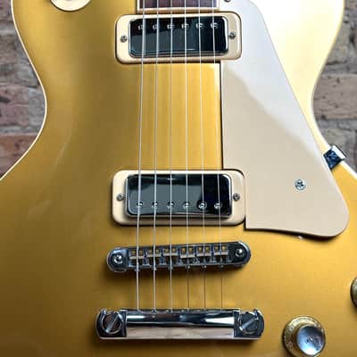 2000 Gibson Les Paul Deluxe 30th Anniversary - Bullion Gold Top image 3