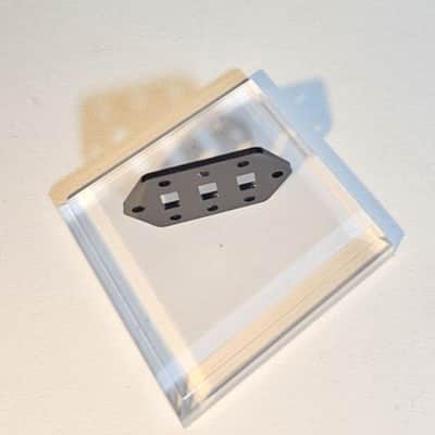 Fender Jaguar pickup selector control plate shim - 2mm - Black Plexiglass image 2