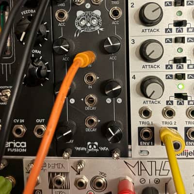 Patching Panda Punch V2 Eurorack Synth Module 2020s - Black image 2