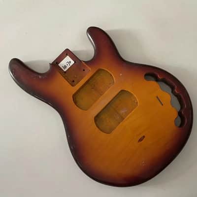 Sunburst MM Style Bass Basswood Body with Tiger Maple Top image 1