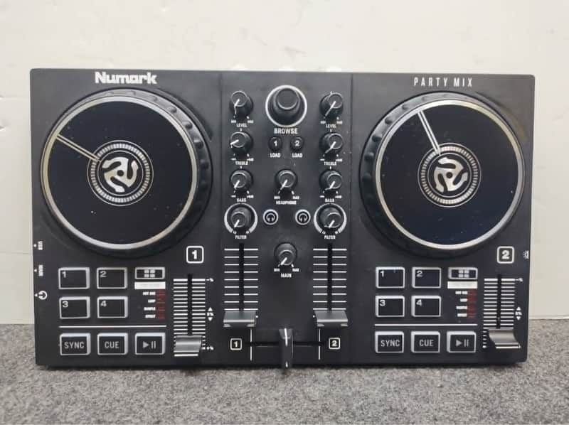 Numark Party Mix II DJ Controller with Lights 2021 - Present - Black image 1