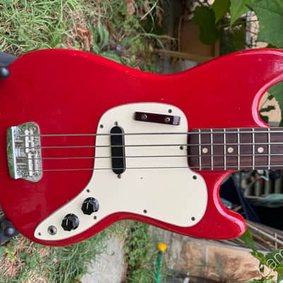 1975 Fender Musicmaster Bass - Dakota Red - OHSC image 1