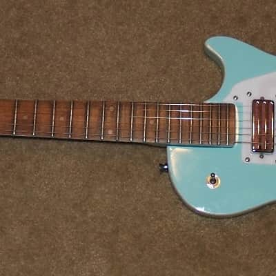 GIBSUN LP jr STYLE GUITAR???? Light Blue VERY COOL AXE image 5