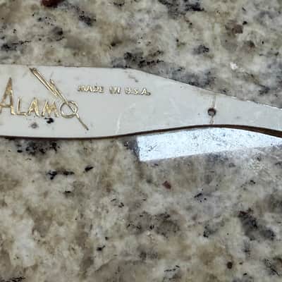 Alamo Headstock Truss Rod Cover 60s - White image 1