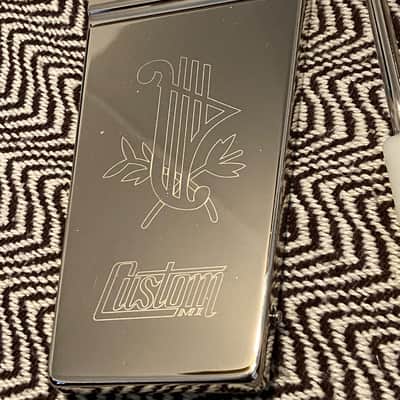 BEAUTIFUL Custom MI Engraved Vibrola - Got an Ibanez, Edwards, Hamer SG, Firebird, Les Paul or ES type series that's NOT Gibson or Epi? Engraved Custom MI Logo Long Maestro in Chrome or Nickel Vibrola Lyre image 1