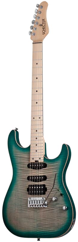 Schecter USA Sunset Custom-II 24 Aruba Teal w/Case