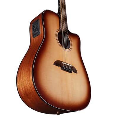 Alvarez Artist AD6012CESHB 12 String Dreadnought Guitar - Shadow burst / Gloss Finish image 2