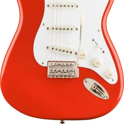 Squier Classic Vibe '50S Stratocaster Maple Fingerboard Electric Guitar Fiesta Red image 14