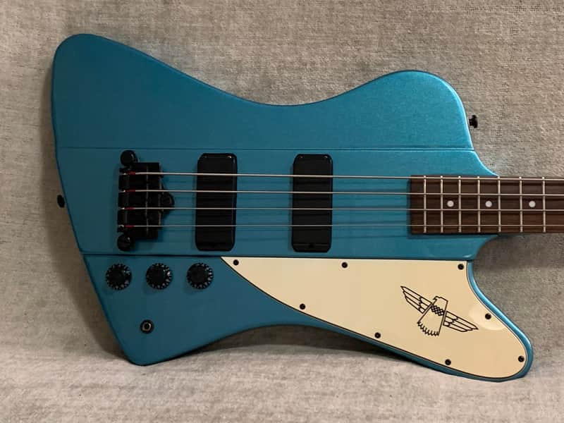 2006 Epiphone Thunderbird Bass Pelham Blue Limited Edition Custom