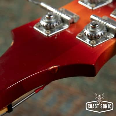1991 Rickenbacker 4003 Bass w/ Bartolini TCT Preamp, Fireglo, Made in USA, with case image 16
