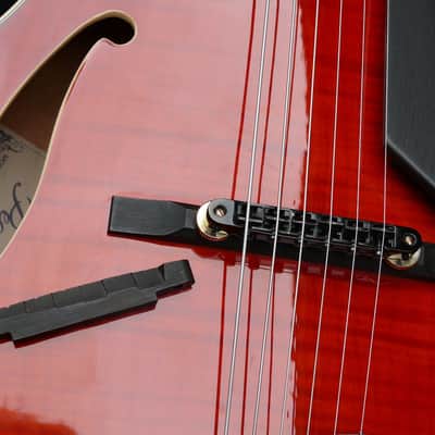 Peerless Lee Archtop Guitar w/ Fitted Case 2008 Ruby Red image 5