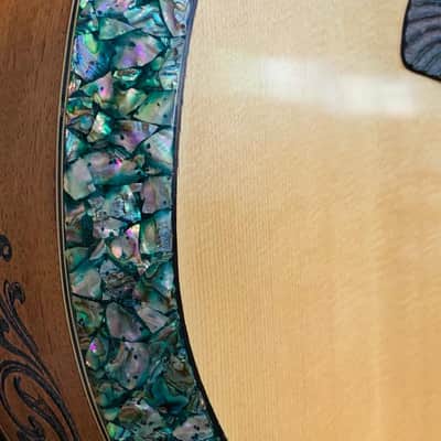 Blueberry Handmade Jumbo Acoustic Guitar Faith - Lion and Lamb Motif image 15