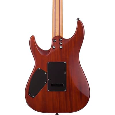 Schecter Guitar Research C-1 Exotic Spalted Maple 6-String Electric Guitar Regular Natural Vintage Burst image 2