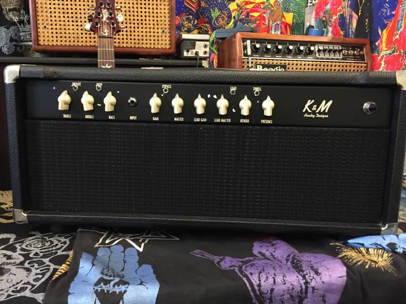 EXTREMELY RARE! Original K&M Analog Designs (PRE-TWO ROCK) Only 3 SUPERNATURAL TONE AMPLIFIERS in Existence with Carlos Santana Specifications 100 Watts
April of 2000
Black TELEX Exterior image 1