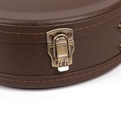 Deluxe Arch Top Wood Case LP-Style Guitars – Brown image 5