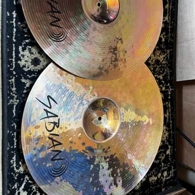 Mint Sabian 18" B8 Pro Marching Band Cymbals w/ Straps - Brilliant image 3