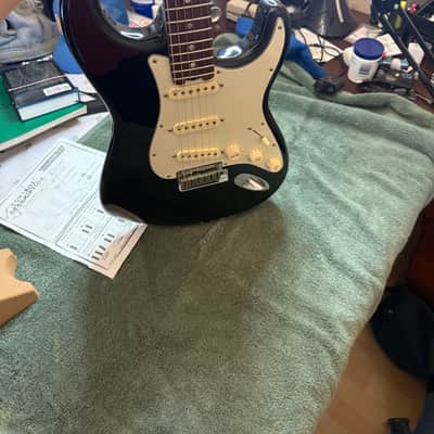 Fender American Elite Stratocaster Mystic Black/Rosewood w/ OHSC — US15 Serial image 17