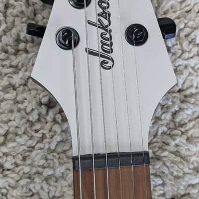 Jackson Pro Series Signature Misha Mansoor Juggernaut ET6 Guitar, Chalk Gray image 5