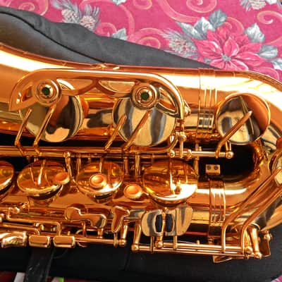 TaiShan Winds Model 7000 Professional Tenor Saxophone Gold-Lacquered Brass image 11