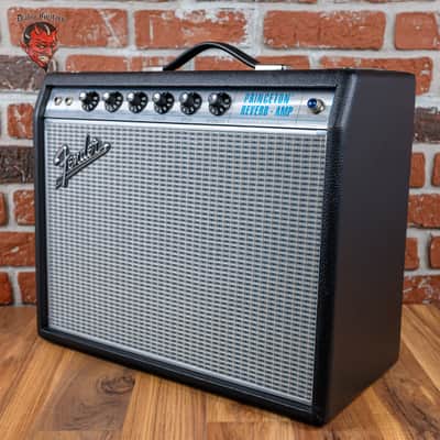 Fender '68 Custom Princeton Reverb-Amp 12-Watt 1x10" Guitar Combo 2014 Black image 2