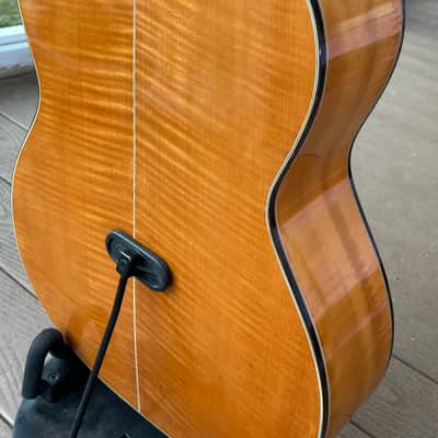 Hoshino (Ibanez) Hy-Lo 740N Classical Guitar  - Japan - 1960s - Spruce/Flame maple W/OHSC image 12