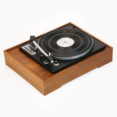 1960s Elac Miracord 50H Miraphon 50 Teak Case Smoked Gray Plastic Dust Cover Vintage Turntable Record Player HiFi Vinyl LP Clean with Manual image 8