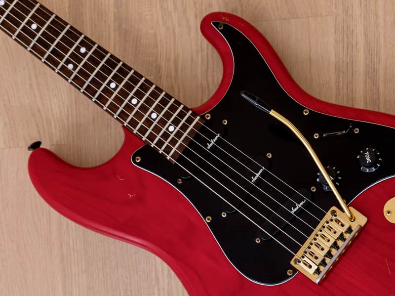 1990s Charvel by Jackson CST-070-SSS Super Strat See Through Red