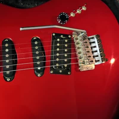 Kramer focus 6000 guitar Cherry Red 1986 Seymour Duncan pick ups Floyd Rose Tremolo image 7
