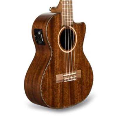 Lanikai MAS-CET Tenor All Solid Mahogany Acoustic/Electric Ukulele & Gig Bag image 1