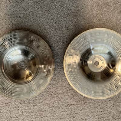 Meinl Generation X 8" Marco Minneman Alien Hats Pair 2000's - Nickel Silver image 2