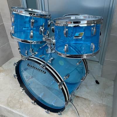 Ludwig Vistalite 1976 Blue image 5